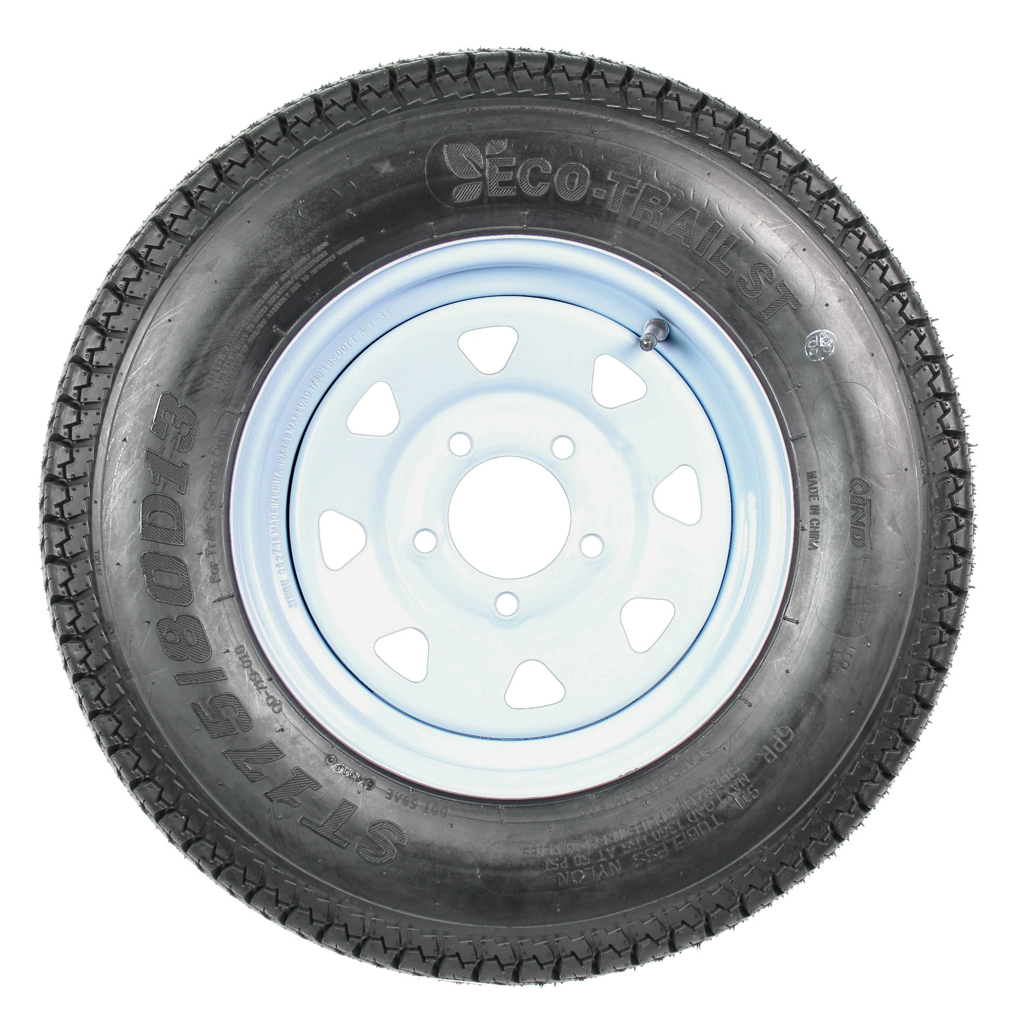 Eco Trailer Tire Rim ST175/80D13 175/80 B78-13 LRC 5 Lug Wheel White Spoke Eco Trailer Tire Rim ST175/80D13 175/80 B78-13 LRC 5 Lug Wheel White Spoke Sansujyuku sansujyuku.com
