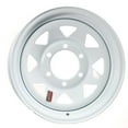 thumbnail image 1 of eCustomrim Trailer Rim 15 in. White Spoke Wheel 15X6 15 x 6 in. 6 Lug Hole Bolt, 1 of 7