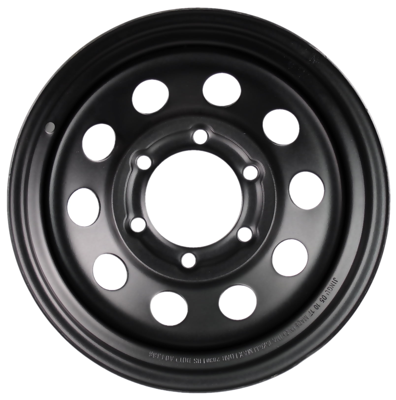 eCustomrim Trailer Rim Wheel 15X6 Black Modular 2830 Lb. 4.27