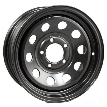 eCustomrim Trailer Rim 14 Inch 14X5.5 5 Lug On 4.5 Inch Center Black Wheel
