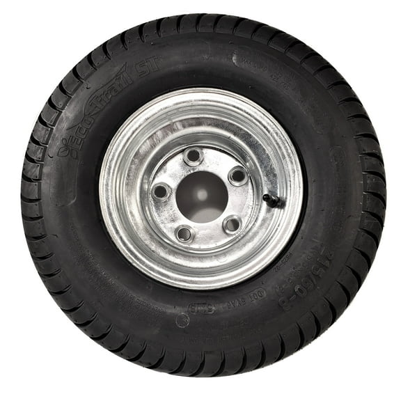 eCustomrim Trailer Tire Galvanized Wheel Rim 18.5x8.5-8 18.5-8.5-8 215/60-8 Load B 5 Lug