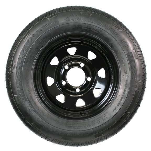 eCustomrim Trailer Tire Rim Radial ST175/80R13 175/80R13 Load C 5-4.5 Black Spoke Wheel