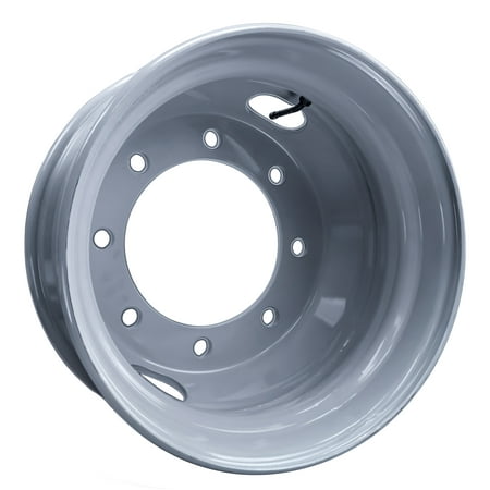 Trailer Wheel 17.5" 17.5X6.75 Hub Centric 8 Lug 275mm Center Silver Dual Dually Rim