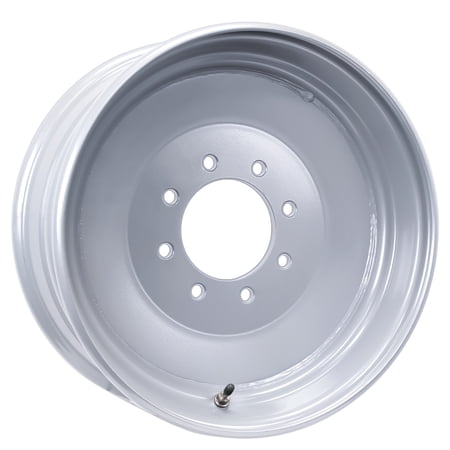 eCustomrim Trailer Rim 17.5 Inch 17.5X6.75 8 Lug On 6.5 Inch Silver Wheel