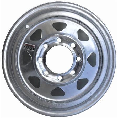 eCustomrim Trailer Rim 16 Inch 16X6 8 Lug On 6.5 Inch Center Galvanized Wheel