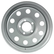 eCustomrim Trailer Rim 15 Inch 15X5 5 Lug On 4.5 Inch Center Silver Wheel