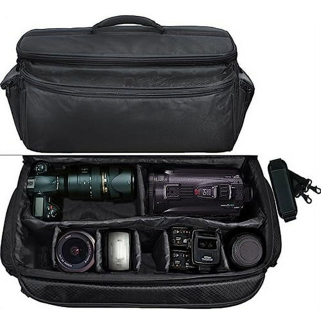 eDealz Extra Large Soft Padded Water Resistant Camcorder Equipment