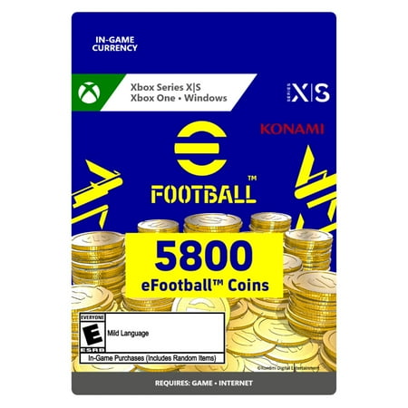 eFootball 2022: eFootball Coin 5800 - Xbox Series X|S, Windows 10 [Digital]