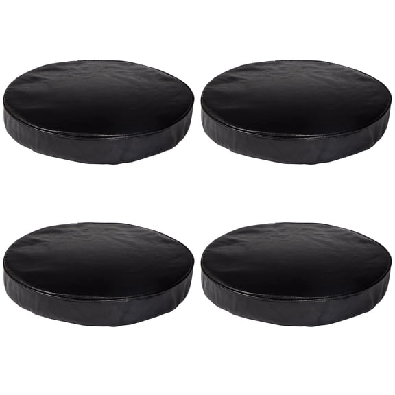 eHemco Barstool Cover with Foam, 13 Inches, Black, Set of 4