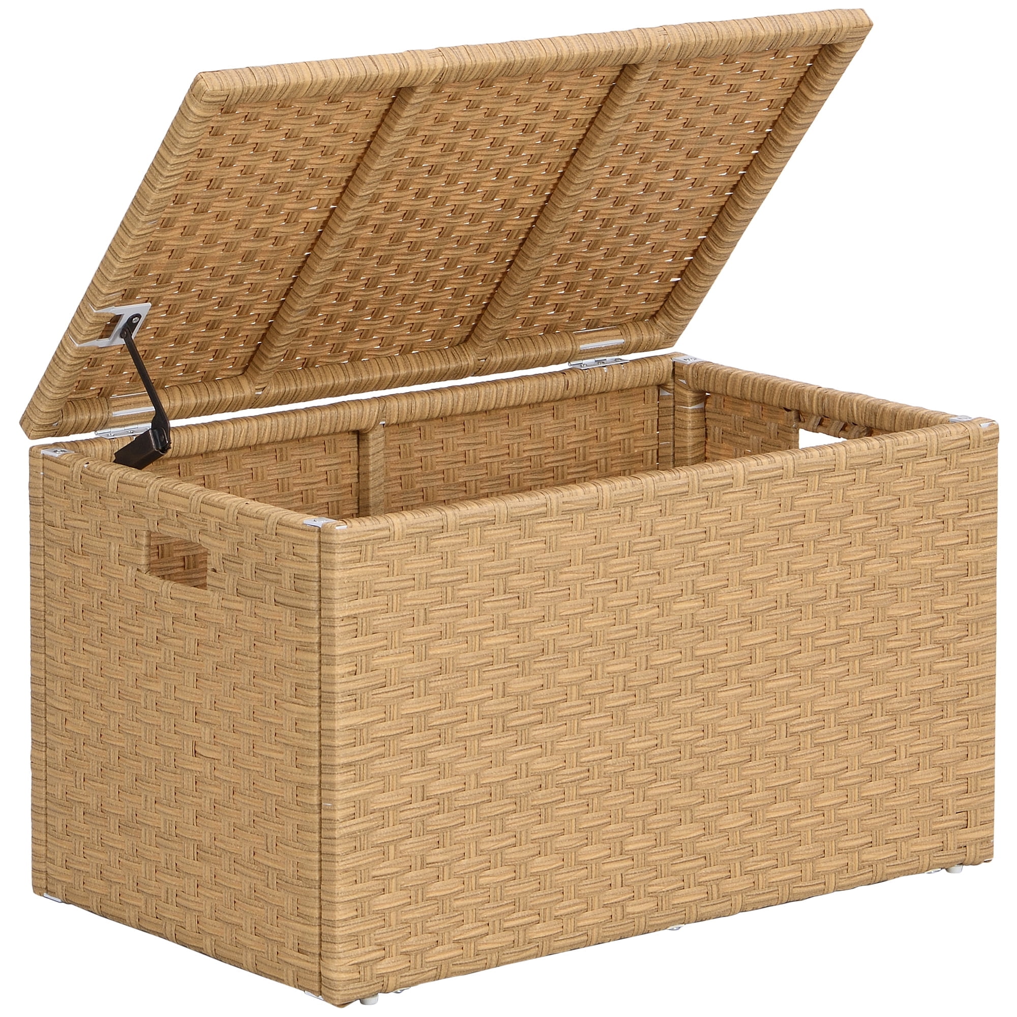 Large Frame Storage Containers eHemco Large Container Box, Heavy-Duty Weaved Plastic, Metal Frame, 29 ...