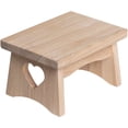 thumbnail image 1 of eHemco Rectangular Solid Hardwood Step Stool for Adults and Kids, 7.5 Inches, Unfinished, 1 of 6