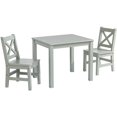 thumbnail image 1 of eHemco Solid Hard Wood Kids Table and Chair Set (2 Chairs Included), Sage Green, 3 Piece Set, 1 of 7