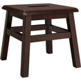 thumbnail image 1 of eHemco Solid Hardwood Wooden Step Stool for Adults and Kids, 12.25 Inches Height, Espresso, 1 of 6