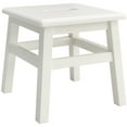 thumbnail image 1 of eHemco Solid Hardwood Wooden Step Stool for Adults and Kids, 12.25 inches Height, Antique White, 1 of 5
