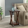 thumbnail image 1 of eHemco X-Farmhouse End Table Side Table with Storage Shelf, Coffee, 1 of 5
