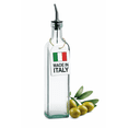 thumbnail image 1 of EHOMEA2Z Italian Glass Olive Oil Dispenser Bottle - 16 Oz, Oil and Vinegar Cruet with Stainless Steel Spout for Kitchen, Slight Green Tint (1, 16 oz), 1 of 4