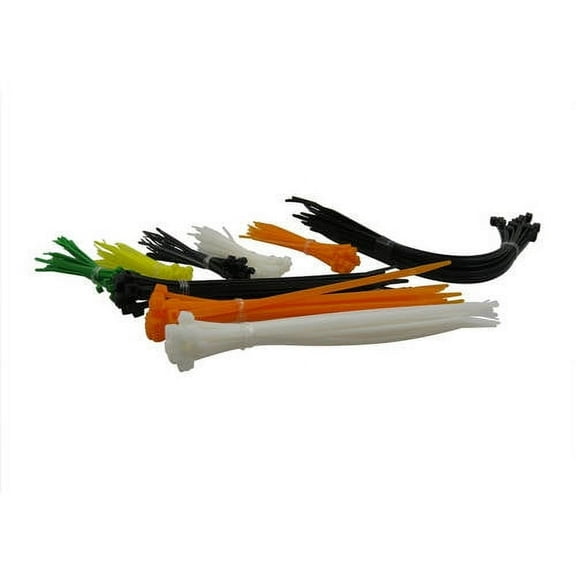 eHotCafe CT1-MC-200-P Self-Locking Cable Ties, Assorted, 200