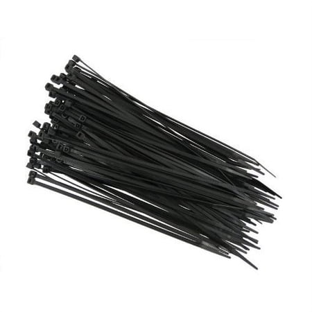 eHotCafe CT6-100-P Self-Locking Cable Ties, 14", 100/Poly Bag