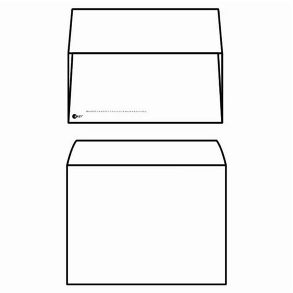 eKEY Multimedia Mailer Envelopes, 6" x 9-1/2", Outer Envelope with Open Side, CD / DVD Insert (Box of 500)