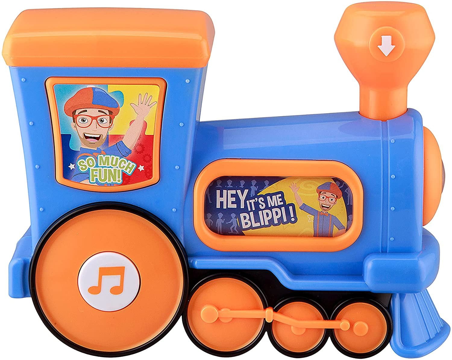 eKids Blippi Train Musical Toy for Kids, Includes Builtin Music and