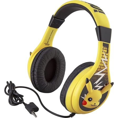 eKids Pokemon Headphones for Kids, Wired Headphones for 3.5mm Jack