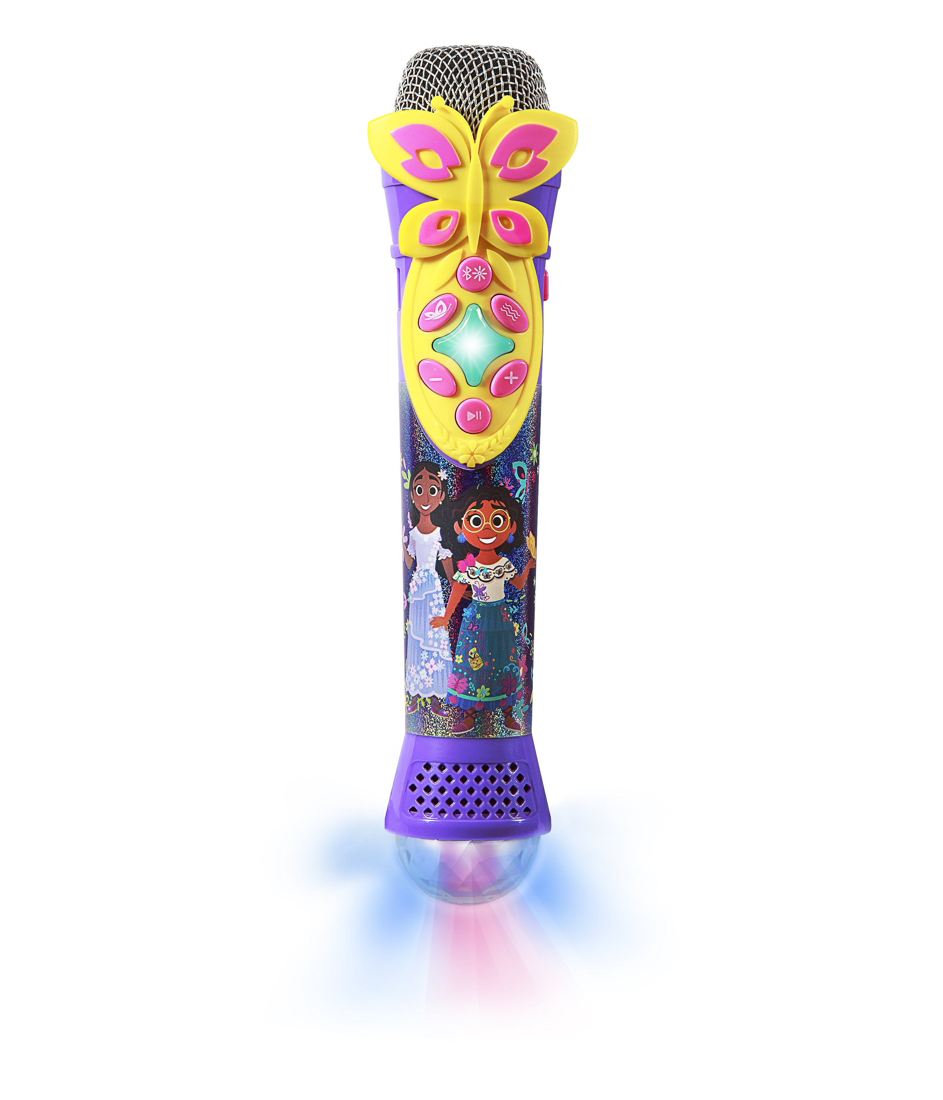eKids Disney Encanto Bluetooth Karaoke Microphone, Wireless Microphone Connects to Disney Songs Via EZ Link