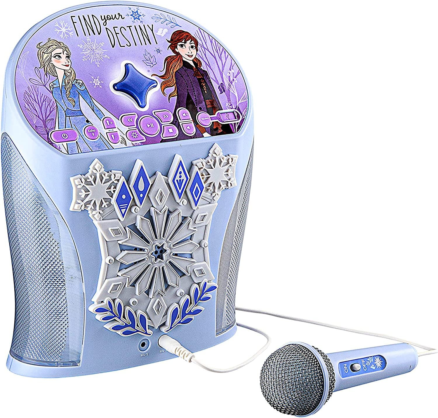 eKids Disney Frozen Elsa Singing Karaoke Machine, Bluetooth Speaker