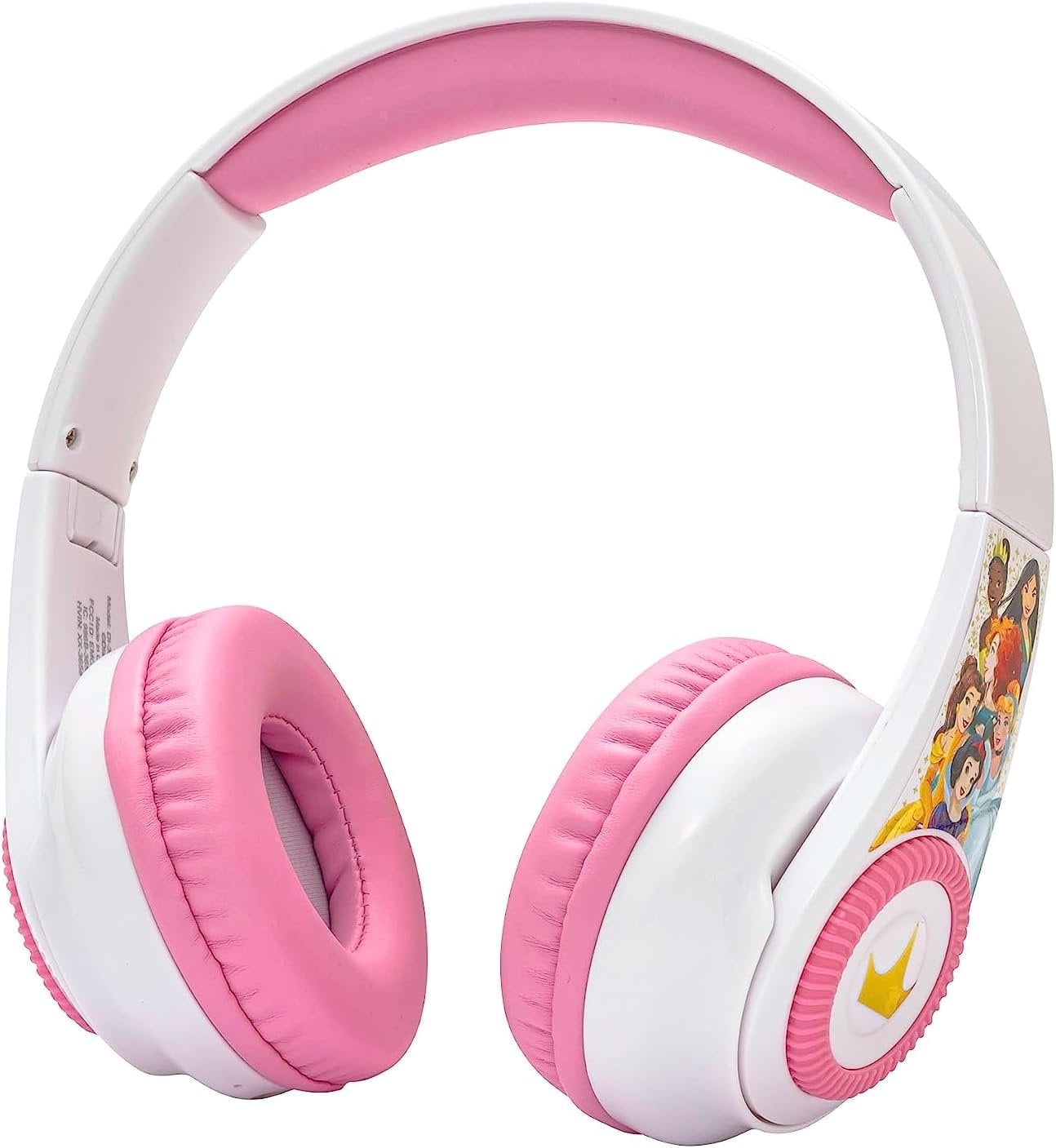 eKids Disney Princess Bluetooth Headphones with EZ Link+, Wireless Headphones with Microphone and Audio Cable, Kids Headphones for School, Home, or Travel