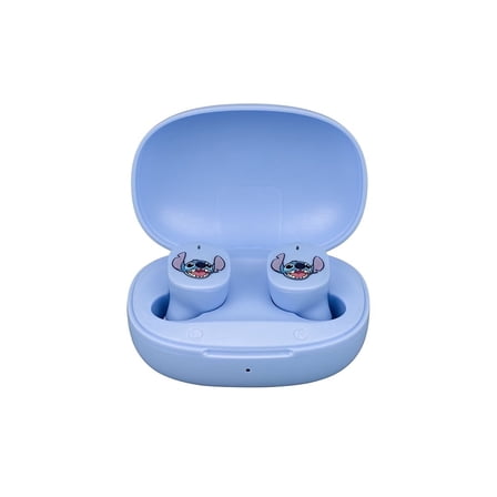 eKids Disney Stitch Wireless Earbuds with Microphone, Bluetooth Earbuds with Charging Case For Fans of Stitch Gifts