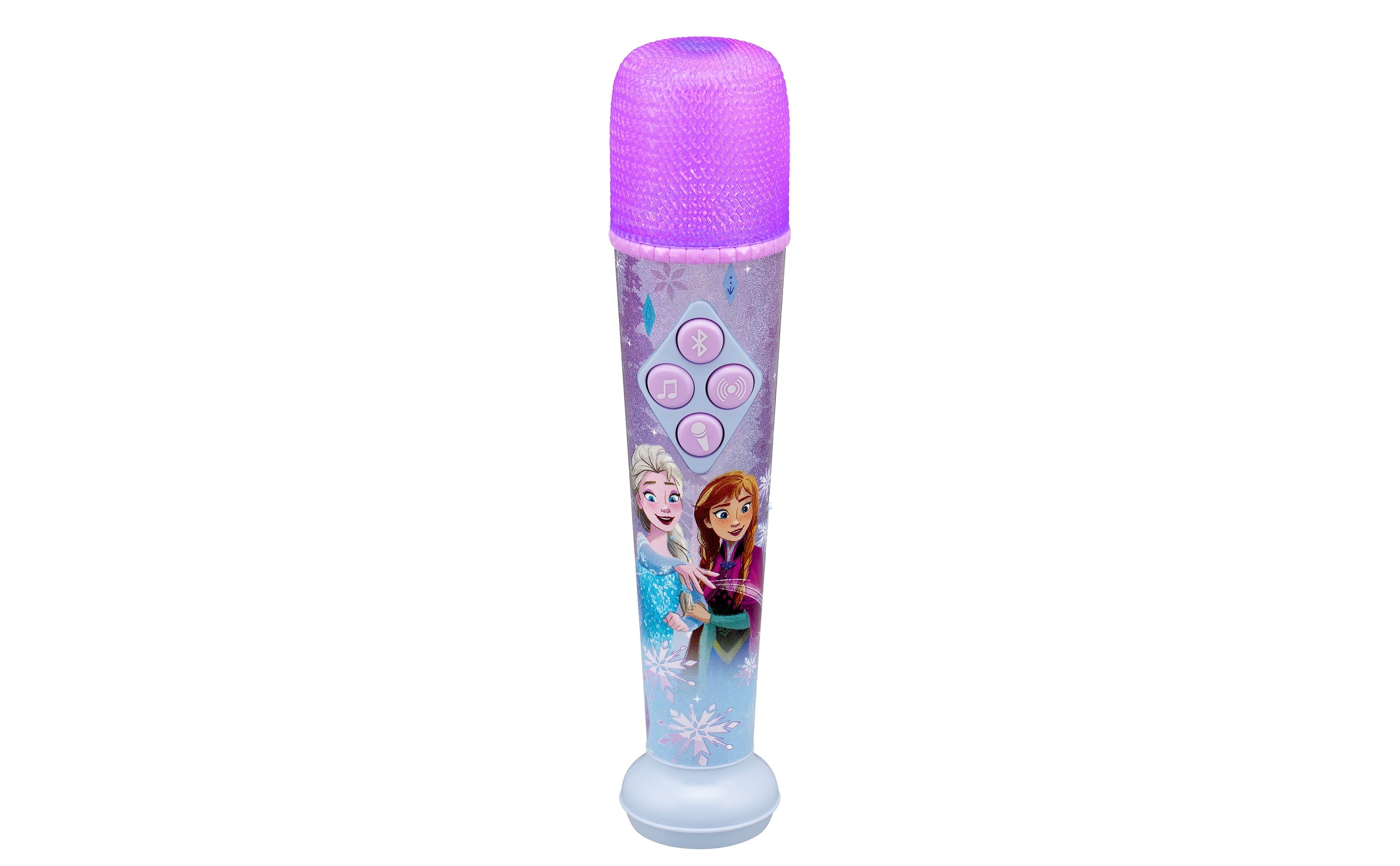 eKids Frozen Bluetooth Karaoke Microphone for Kids with Built-in Music and Light Show