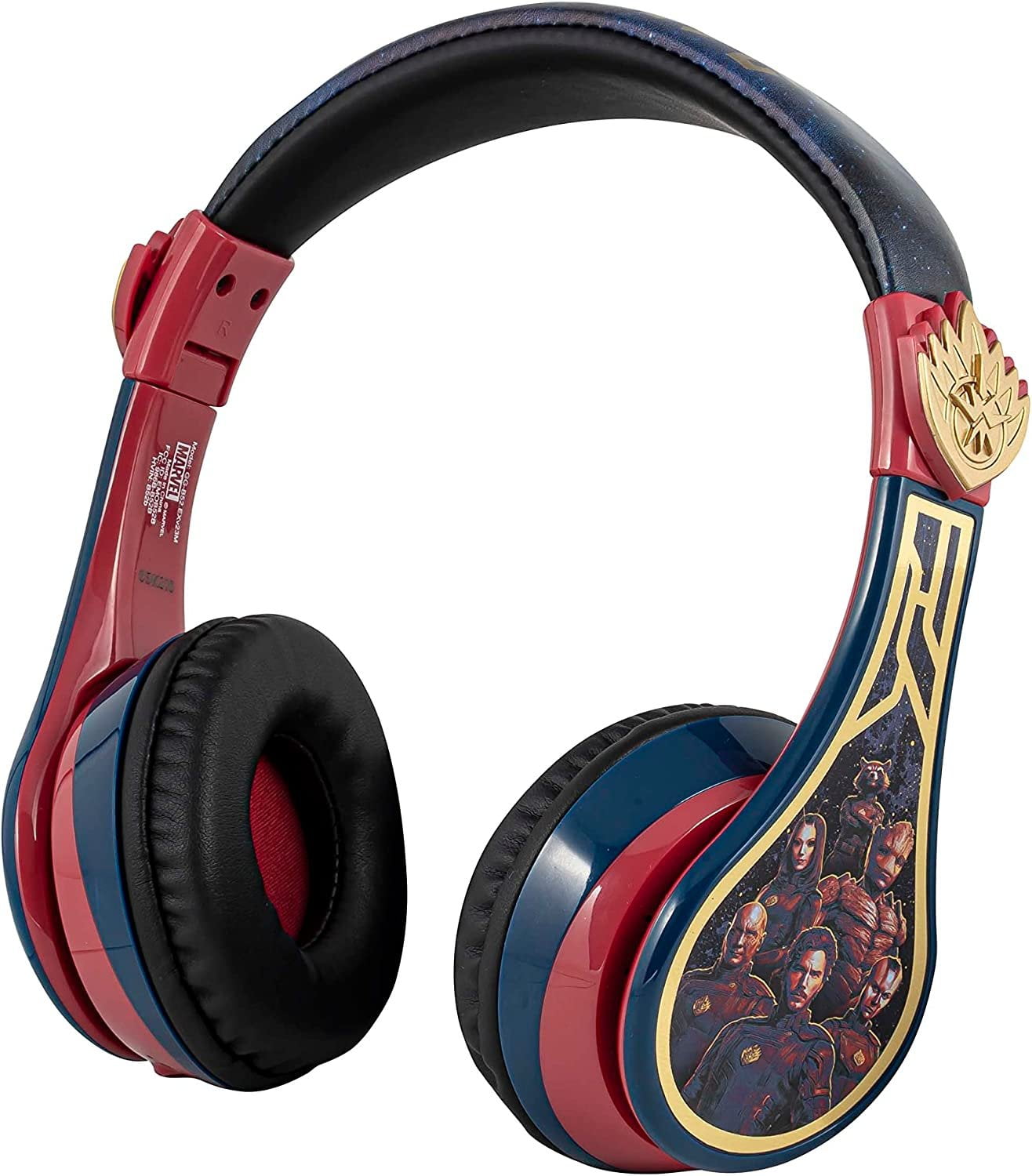 eKids Guardians of The Galaxy Kids Bluetooth Headphones, Wireless Headphones with Microphone Includes Aux Cord