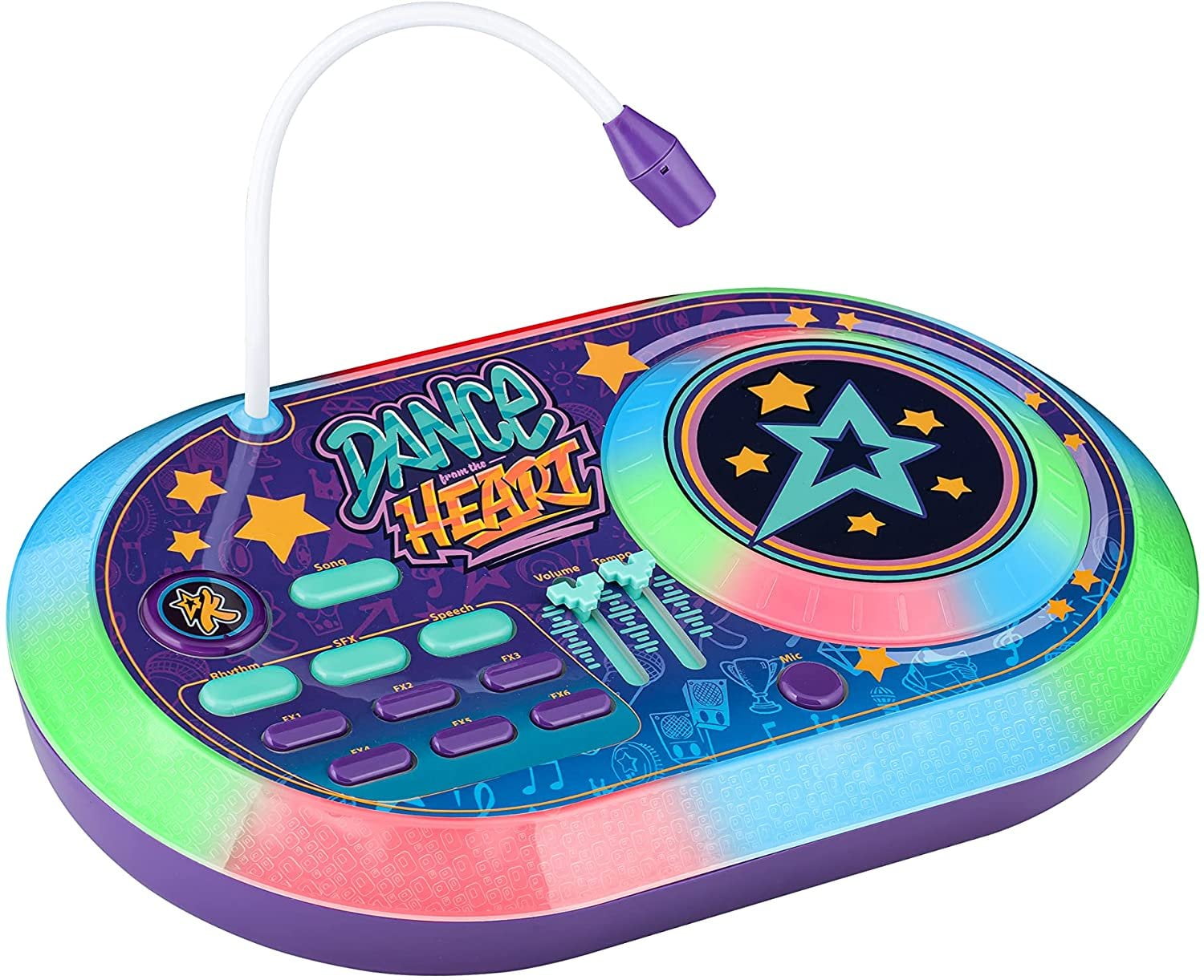 eKids Karmas World DJ Party Mixer Turntable Toy with Built in