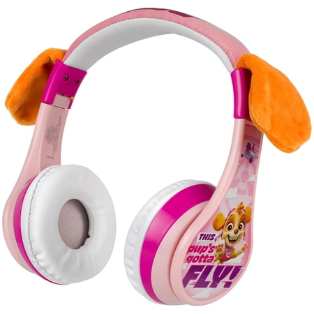 eKids Paw Patrol Skye Bluetooth Headphones, Wireless Headphones for Kids