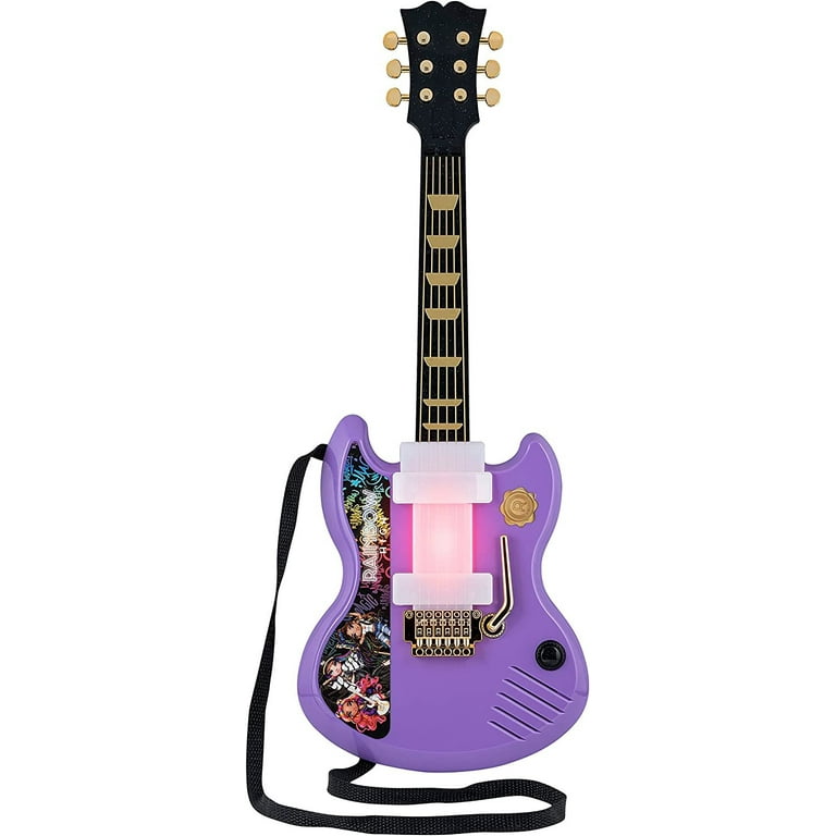 eKids Rainbow High Little Beginners Guitar with Built-in