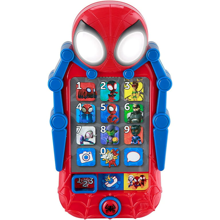 eKids Spidey and His Amazing Friends Toy Phone, Toddler Toys with Built-in  Preschool Learning Games, Educational Toys for Toddler Activities and