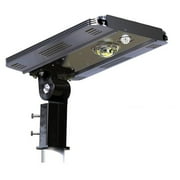 eLEDing 1600 Lumens 5th Gen Solar Hybrid Microgrid LED Street Light in Silver