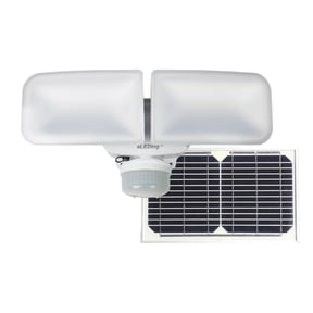 eLEDing 5th Gen Hybrid Microgrid AI Smart Twin LED Solar Flood Light in Ivory