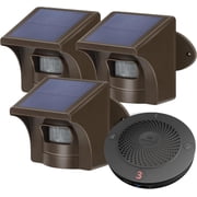 eMACROS 1/2 mile Long Range Solar Wireless Driveway Alarm System