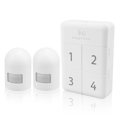 eMACROS 500ft White Weatherproof Outside Security Motion Sensor