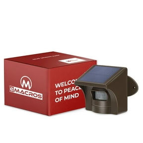 eMACROS Outdoor Solar Motion Sensor with Wireless Motion Alert