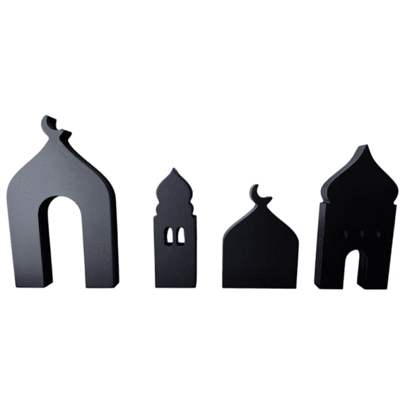 Merch Table Styling eMart4U 4-Pcs Masjid & Minar Decor Set (5