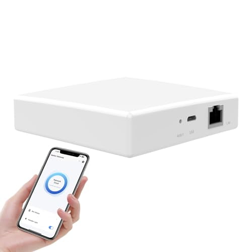 eMylo Matter Thread ZigBee 3.0 Gateway Smart Home Hub Wired Matter Gateway Support Tuya Zigbee and Thread Devices, Work with Apple HomeKit,  Alexa, Google Home$$Electrical