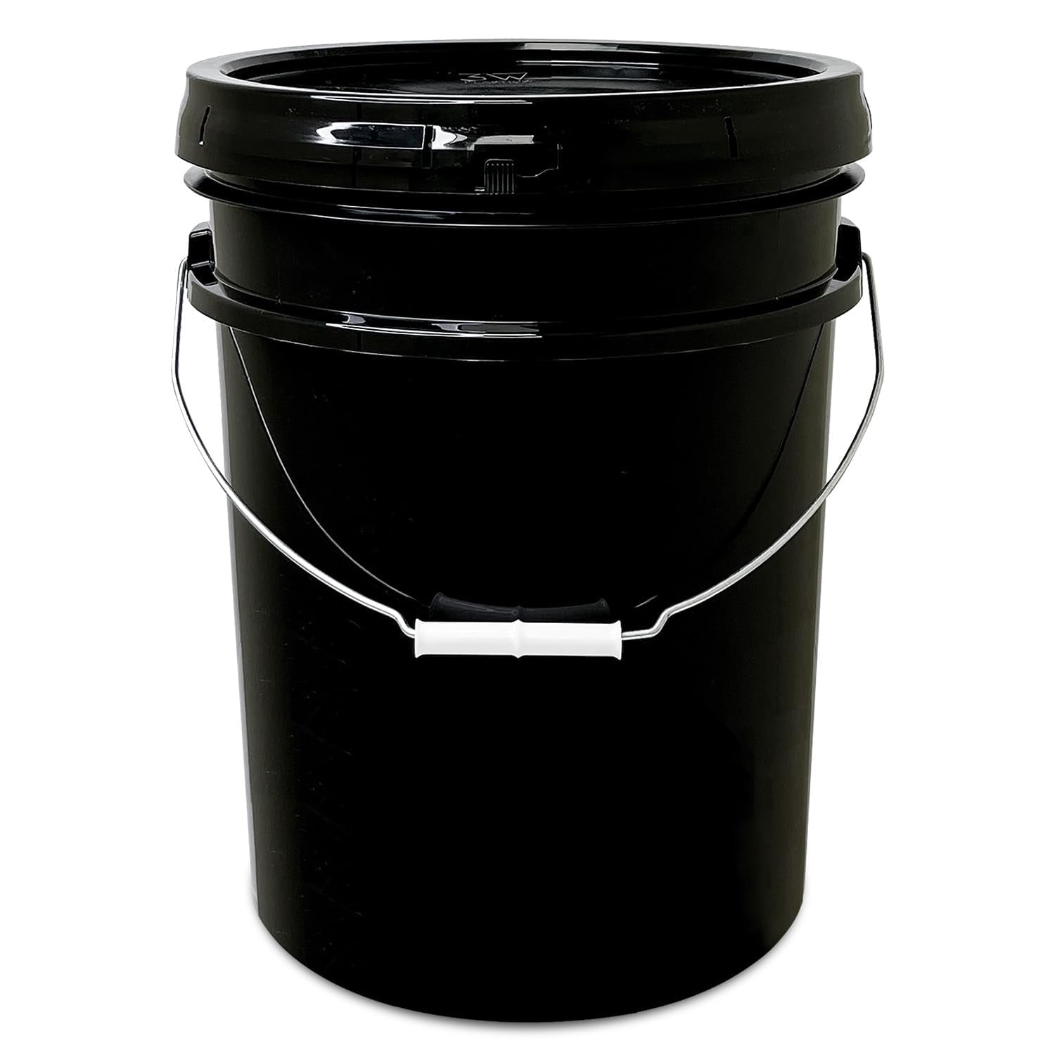 ePackageSupply 5 Gallon Bucket - Food Grade Bucket with Airtight Gasketed Tear Strip Lid, BPA-Free, Heavy-Duty 90 Mil HDPE Plastic Pail, Bulk Storage, Durable Container, Made in USA - Black, 1 Pack