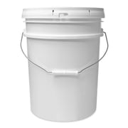 ePackageSupply 5 Gallon Bucket - Food Grade Bucket with Airtight Gasketed Tear Strip Lid, BPA-Free, Heavy-Duty 90 Mil HDPE Plastic Pail, Bulk Storage, Durable Container, Made in USA - White, 1 Pack