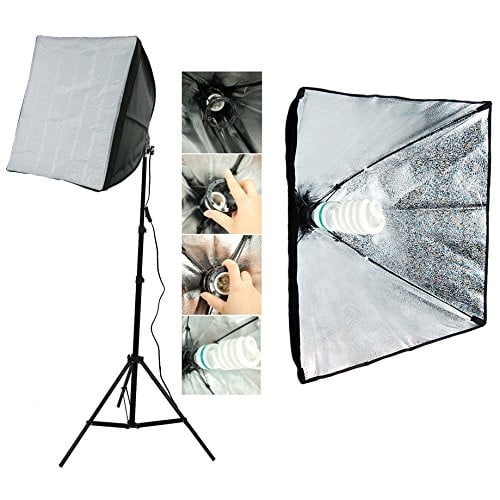 ePhotoInc Photography Studio Video Quick Release EZ Softbox Lighting Light Kit