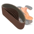 thumbnail image 1 of eQualle Abrasive Sanding Belts Aluminum Oxide Cloth Backing 80 Grit 5 Pack 3 x 21 Inch, 1 of 7