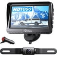 thumbnail interactive-video image 1 of eRapta Backup Camera with Monitor 4.3 inch License Plate Wired Back up Camera for Car or Truck Pickup SUV Rear View Camera Backing Reverse Camera IP69 Waterproof Nice Night Vision ERT01, 1 of 9