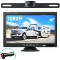 thumbnail image 1 of eRapta Backup Wired Camera 7'' 1080P Front & Rear View Monitor Back up Camera for Car or Truck IP69 Waterproof Night Vision DIY Grid Lines AY7 Wired Camera, 1 of 12
