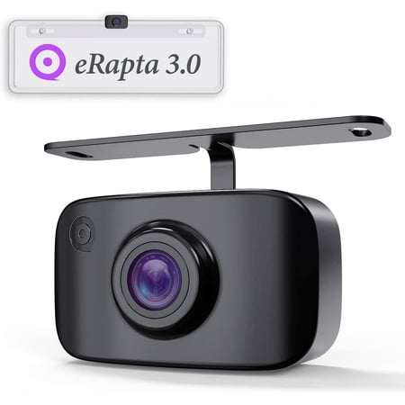 eRapta ERT11 Backup Camera, Rear View Reverse Camera for Car Truck Pickup SUV RV Van HD License Plate Front Rear Camera