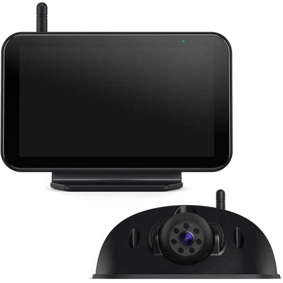 eRapta Wireless Backup Camera for Car Truck 1080P 5'' HD Monitor IR Night Vision IP69K Waterproof Compatible with Furrion Pre-Wired RV Truck Trailer AY5